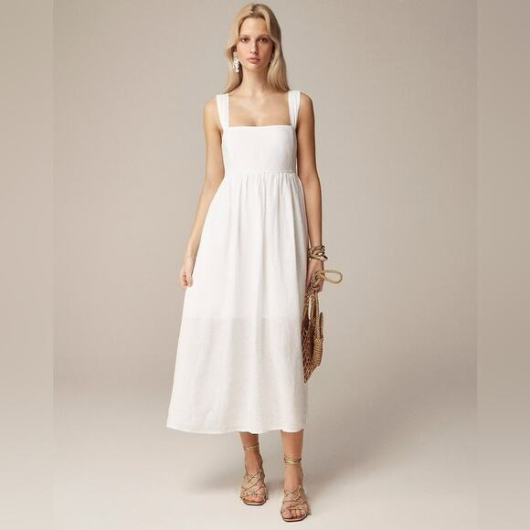 J. Crew Dresses & Skirts - J. Crew White Linen Dress  Linen NWT NEW 20